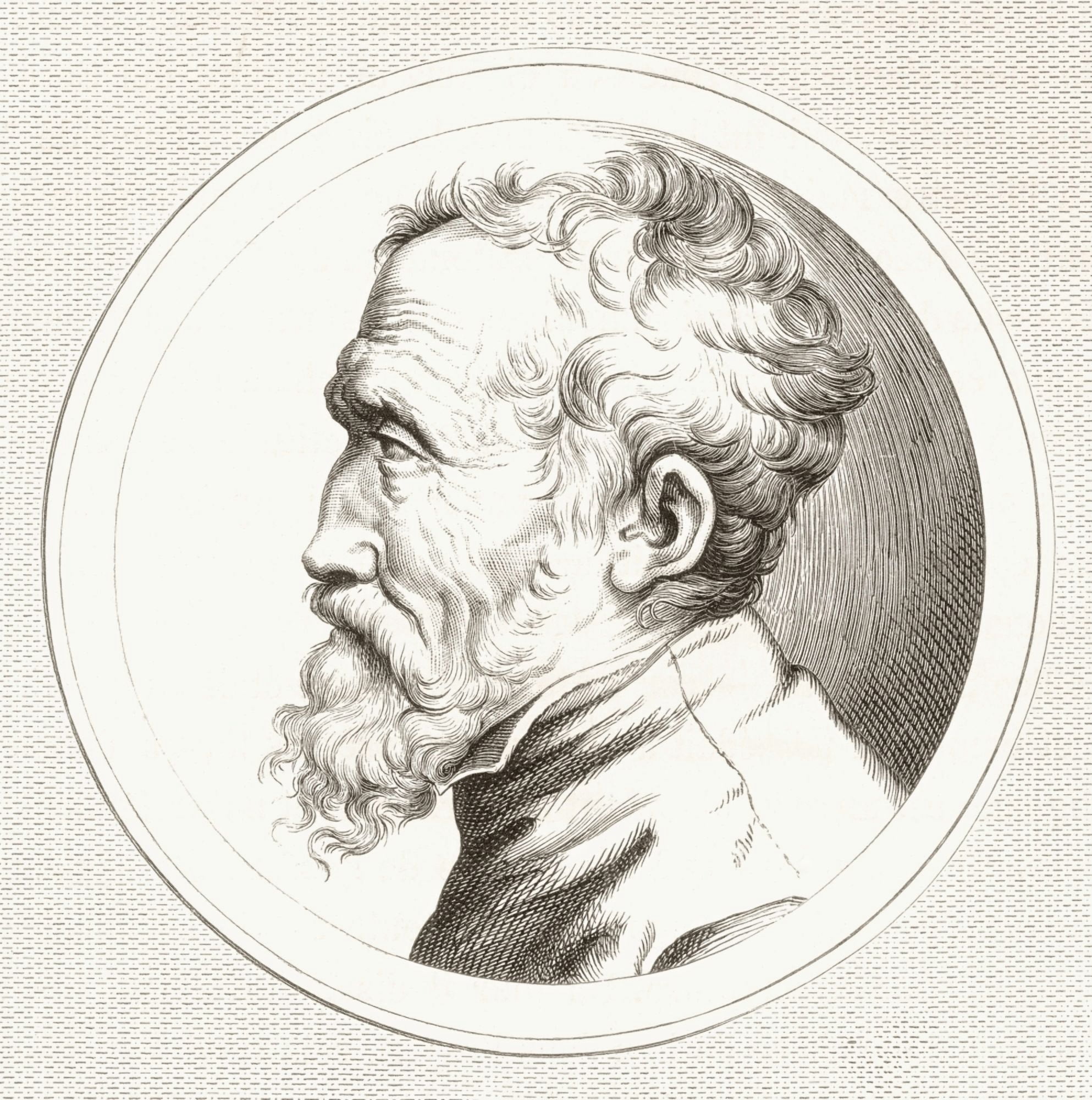 Posterazzi Michelangelo Di Lodovico Buonarroti Simoni 1475 Canvas Art - Ken Welsh Design Pics (24 x 24)