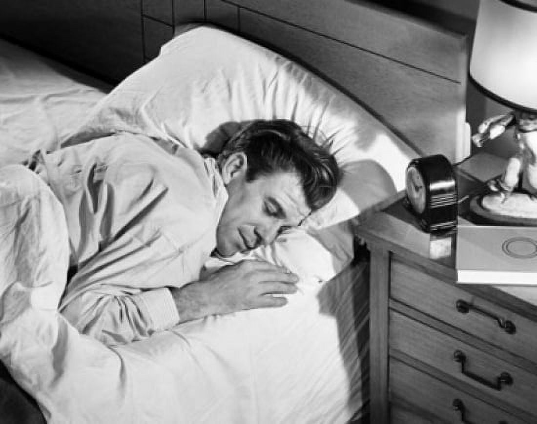 Posterazzi Mid adult man sleeping Canvas Art -  (24 x 36)