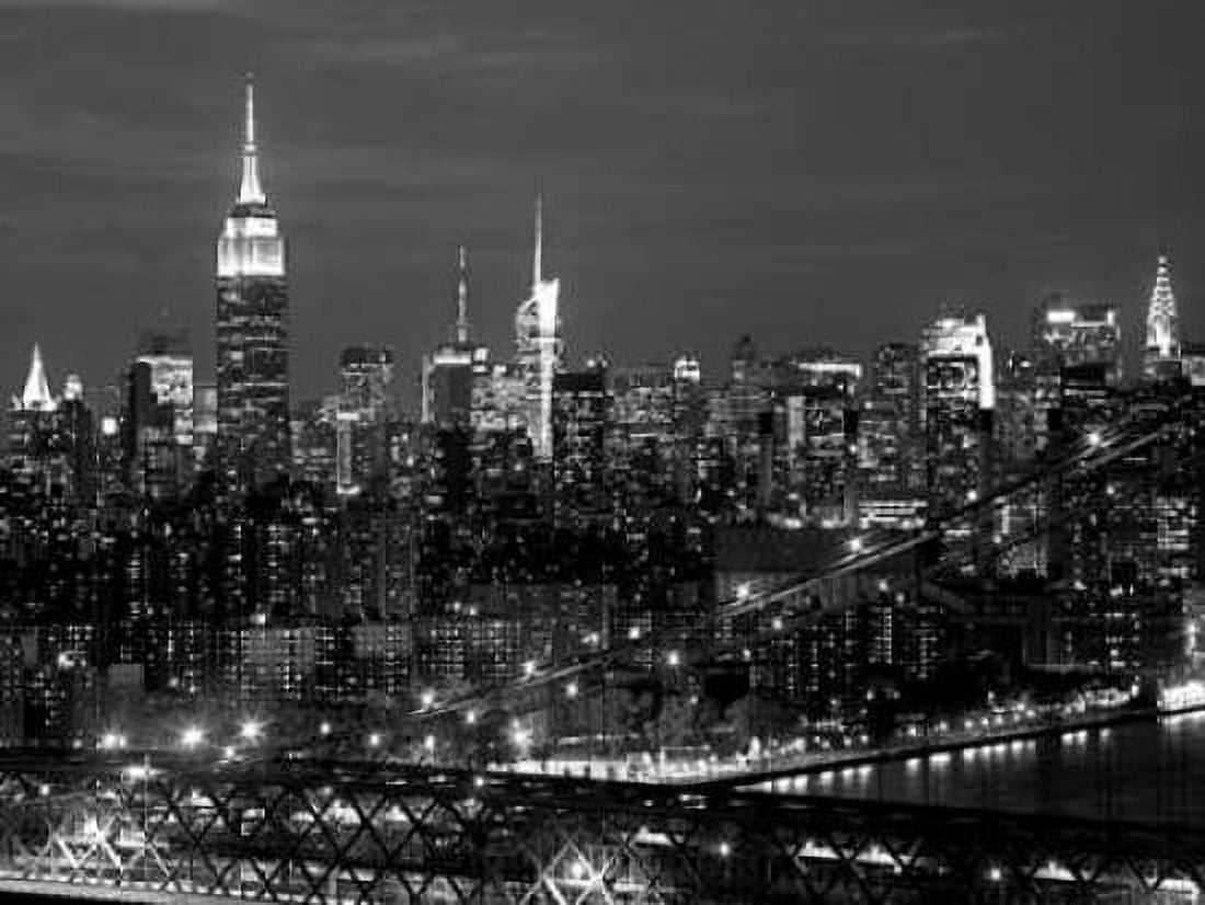 Posterazzi Midtown Manhattan at night Canvas Art - Richard Berenholtz (22 x 28)