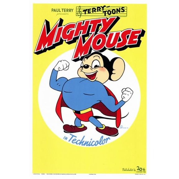 Posterazzi Mighty Mouse Movie Poster - 27 x 40 in.