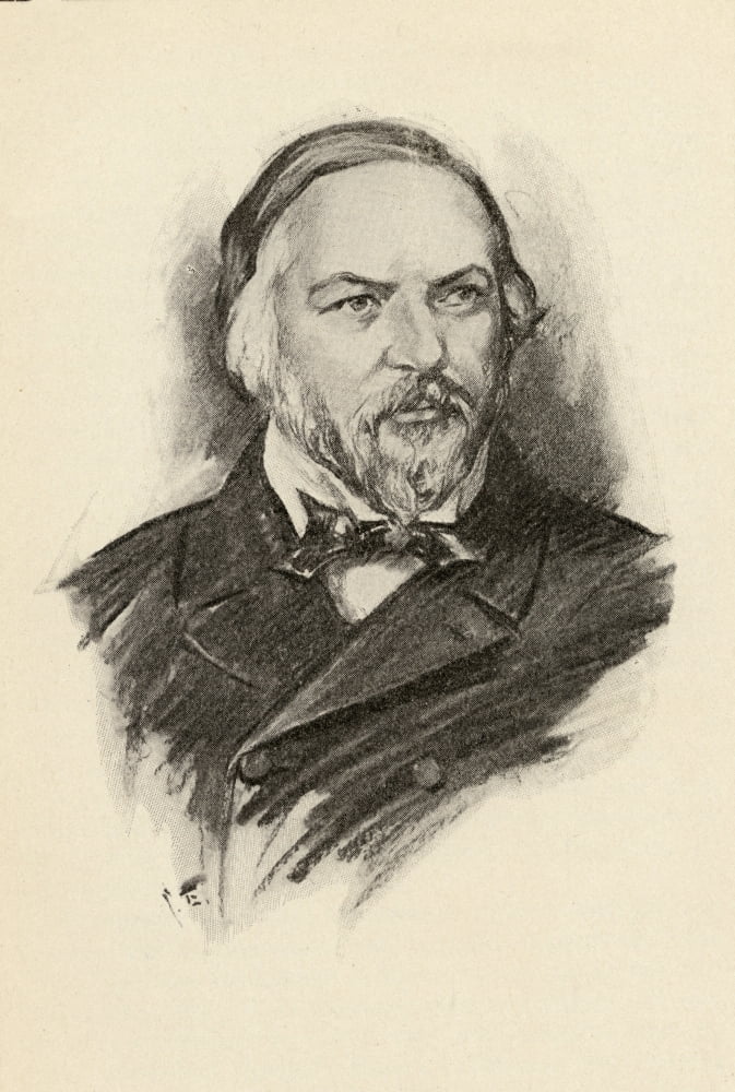 Posterazzi Mikhail Glinka1804-1857 Russian Composer Portrait By Chase Emerson American Artist 1874-1922 Canvas Art - Ken Welsh Design Pics (24 x 36)