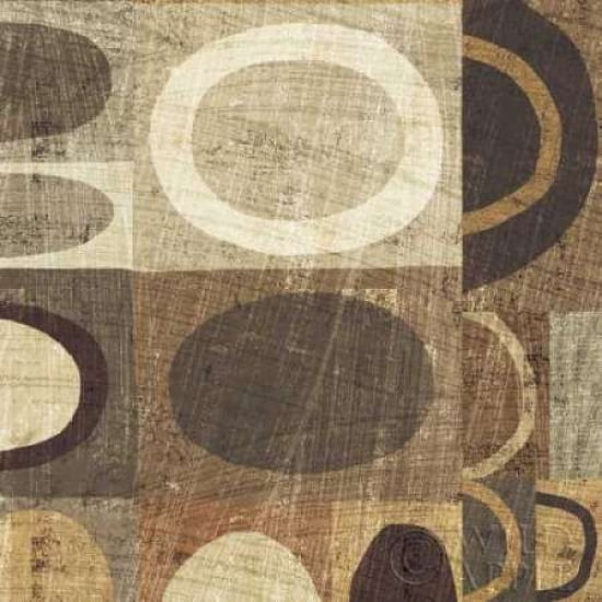 Posterazzi Modern Geometric Neutral II Canvas Art - Michael Mullan (24 x 24)