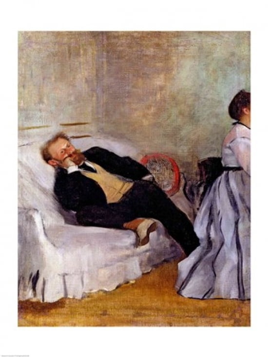 Posterazzi Monsieur and Madame Edouard Manet Canvas Art - Edgar Degas (24 x 36)