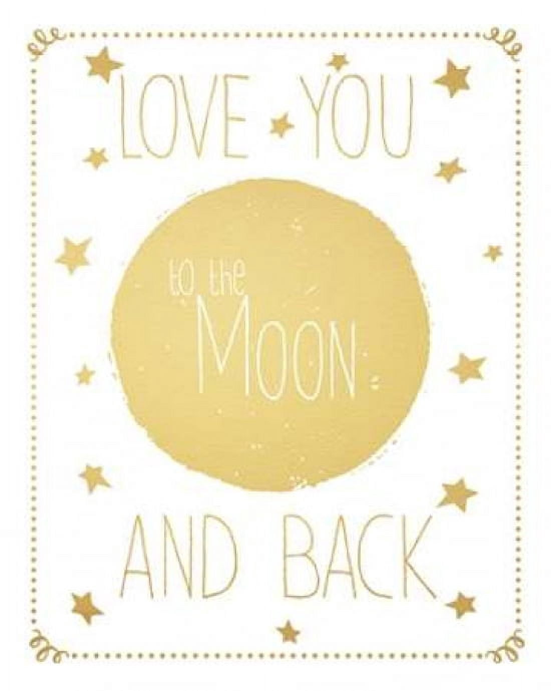 Posterazzi Moon and Back Canvas Art - Jo Moulton (24 x 30)