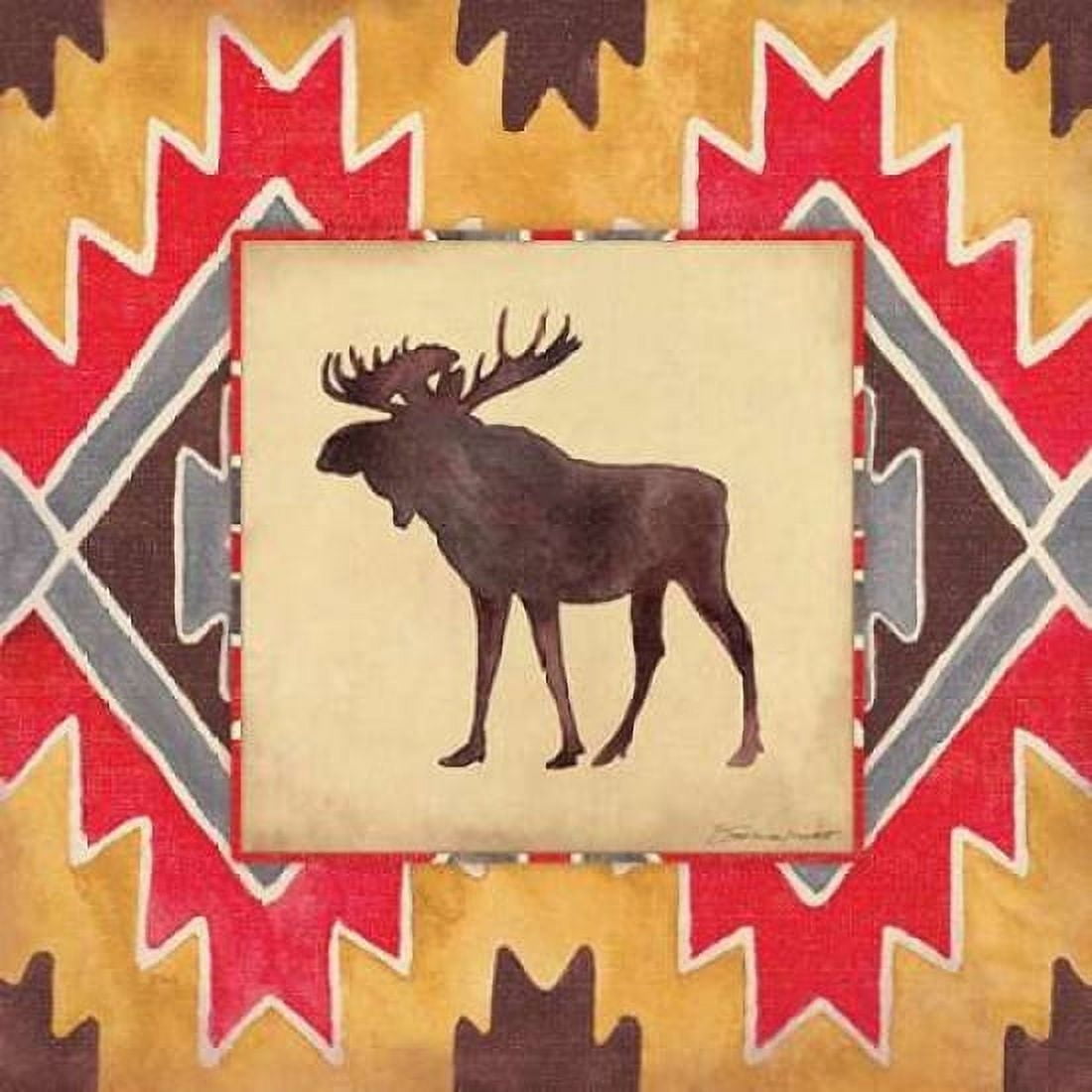 Posterazzi Moose Blanket Canvas Art - Stephanie Marrott (24 x 24)