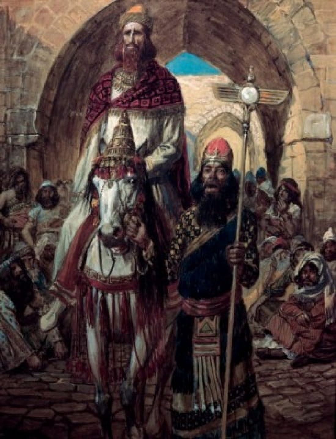 Posterazzi Mordecais Triumph James Tissot (1836-1902 French) Jewish Museum New York Canvas Art - James Tissot (24 x 36)