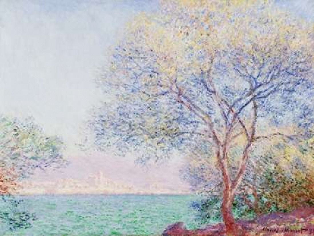 Posterazzi Morning Antibes Canvas Art - Claude Monet (22 x 28)