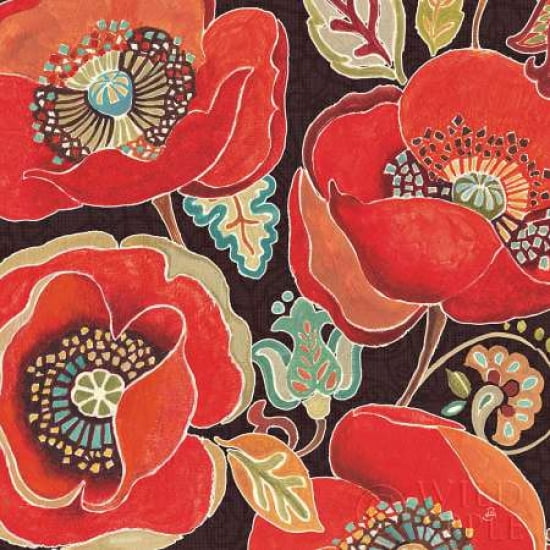 Posterazzi Moroccan Red IV Canvas Art - Daphne Brissonnet (24 x 24)