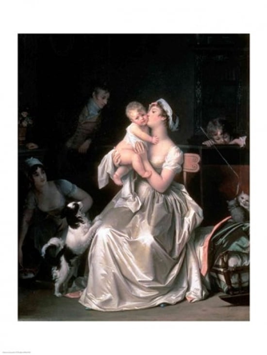 Posterazzi Motherhood 1805 Canvas Art - Marguerite Gerard (24 x 36)