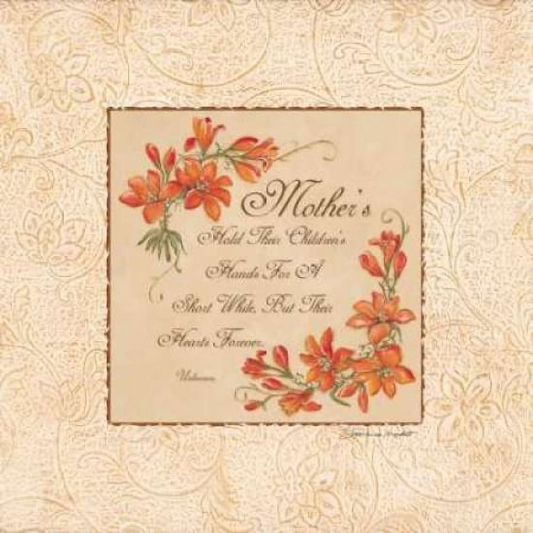 Posterazzi Mothers Hold Their Hearts Canvas Art - Stephanie Marrott (24 x 24)