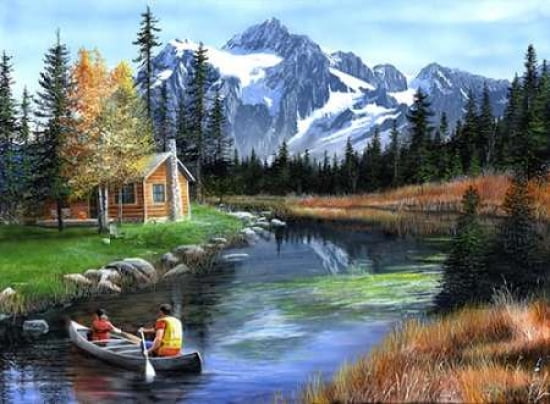 Posterazzi Mountain Image Canvas Art - Kevin Daniel (18 x 24)