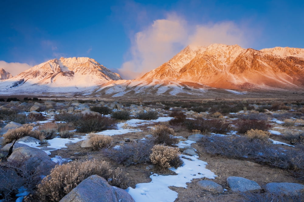 Posterazzi Mountain Sunrise Canvas Art - Design Pics Vibe Design Pics (34 x 22)
