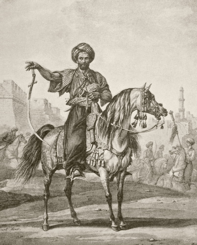 Posterazzi A Mounted Mamluk In Cairo From Afrika Dets Opdagelse Erobring Og Kolonisation Published In Copenhagen 1901 Canvas Art - Ken Welsh Design Pics (26 x 32)