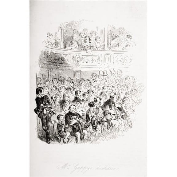 Posterazzi  Mr. Guppys Desolation Illustration by Phiz Hablot Knight Browne 1815-1882 From The Book Bleak House by Charles Dickens Published London 1853 Poster Print - 12 x 18
