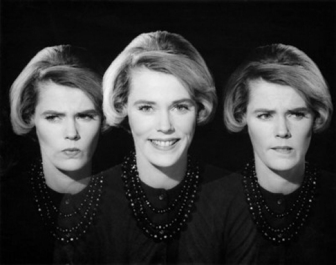 Posterazzi Multiple images of a young woman with various facial expressions Canvas Art - (24 x 36)