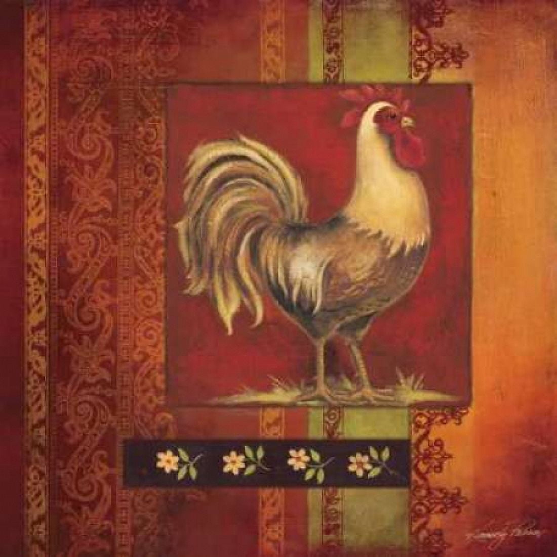 Posterazzi Murano Rooster I Canvas Art - Kimberly Poloson (24 x 24)