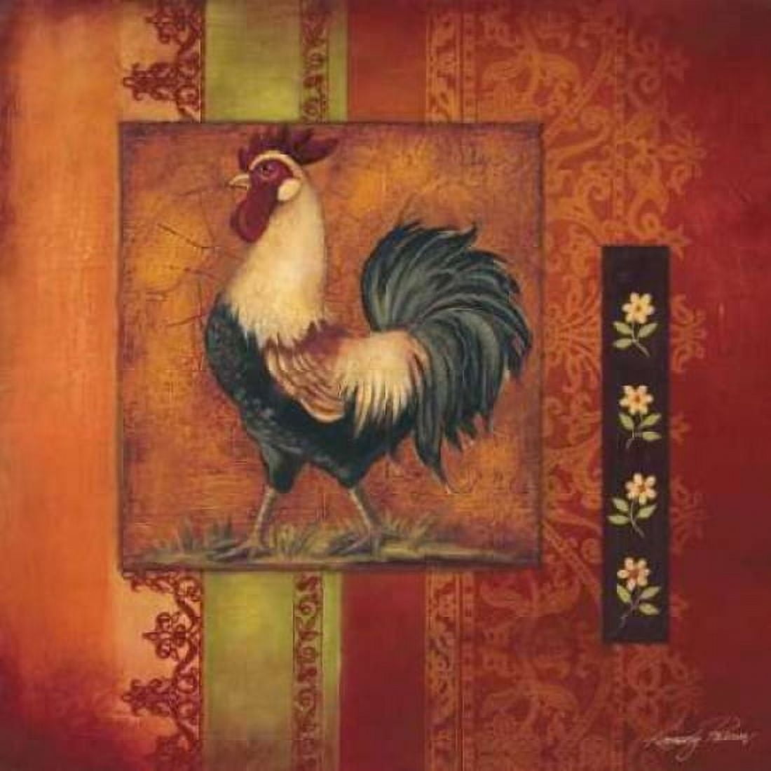 Posterazzi Murano Rooster II Canvas Art - Kimberly Poloson (24 x 24)