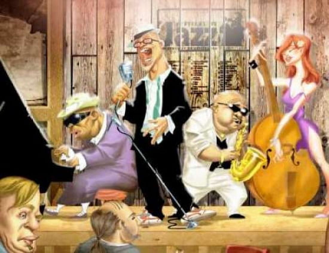 Posterazzi Musicians Jam Session Canvas Art - A - Perez Alvez (18 x 24)