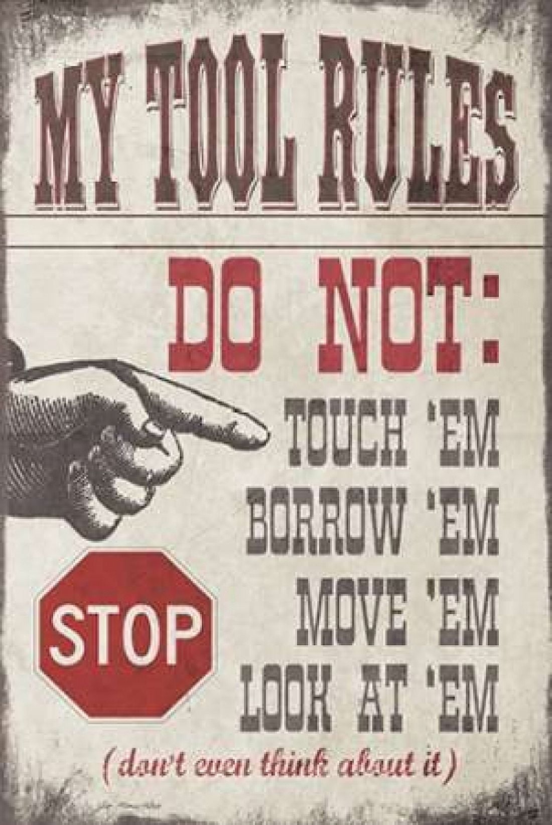 Posterazzi My Tool Rules Canvas Art - Jo Moulton (24 x 36)