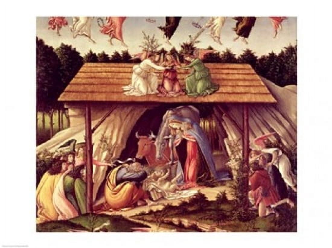 Posterazzi Mystic Nativity 1500 Canvas Art - Sandro Botticelli (36 x 24)
