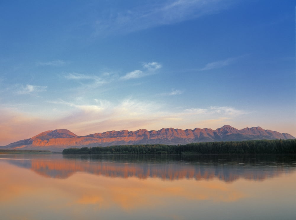 Posterazzi Nahanni Range Laird River Northwest Territories Canada Canvas Art - Darwin Wiggett Design Pics (32 x 24)