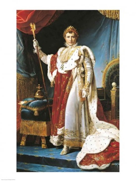 Posterazzi Napoleon I in his coronation robe c1804 Canvas Art - Francois Gerard (24 x 36)