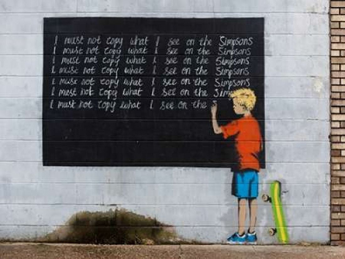 Posterazzi New Orleans-graffiti attributed to Banksy Canvas Art - Julie Dermansky (22 x 28)