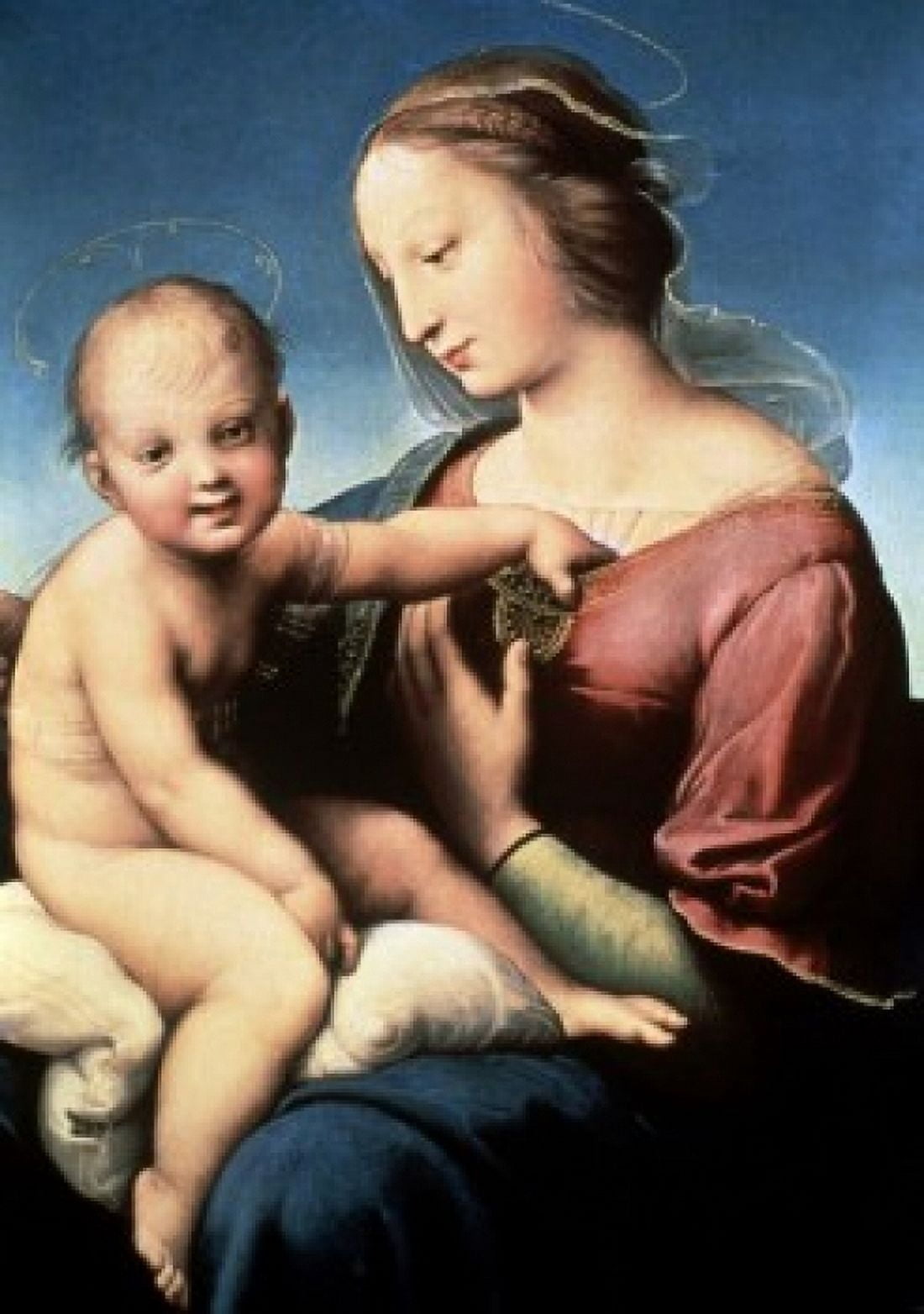 Posterazzi Niccolini-Cowper Madonna 1508 Raphael (1483-1520 Italian) Oil on panel National Gallery of Art Washington DC Canvas Art - Raphael (24 x 36)