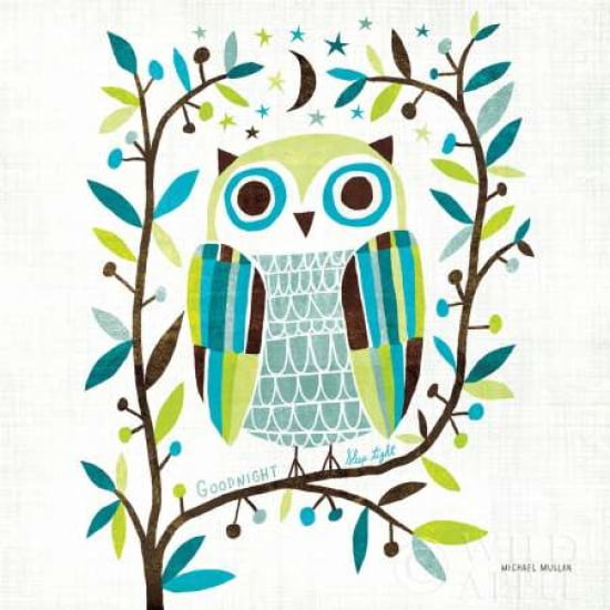 Posterazzi Night Owl II Square Canvas Art - Michael Mullan (24 x 24)