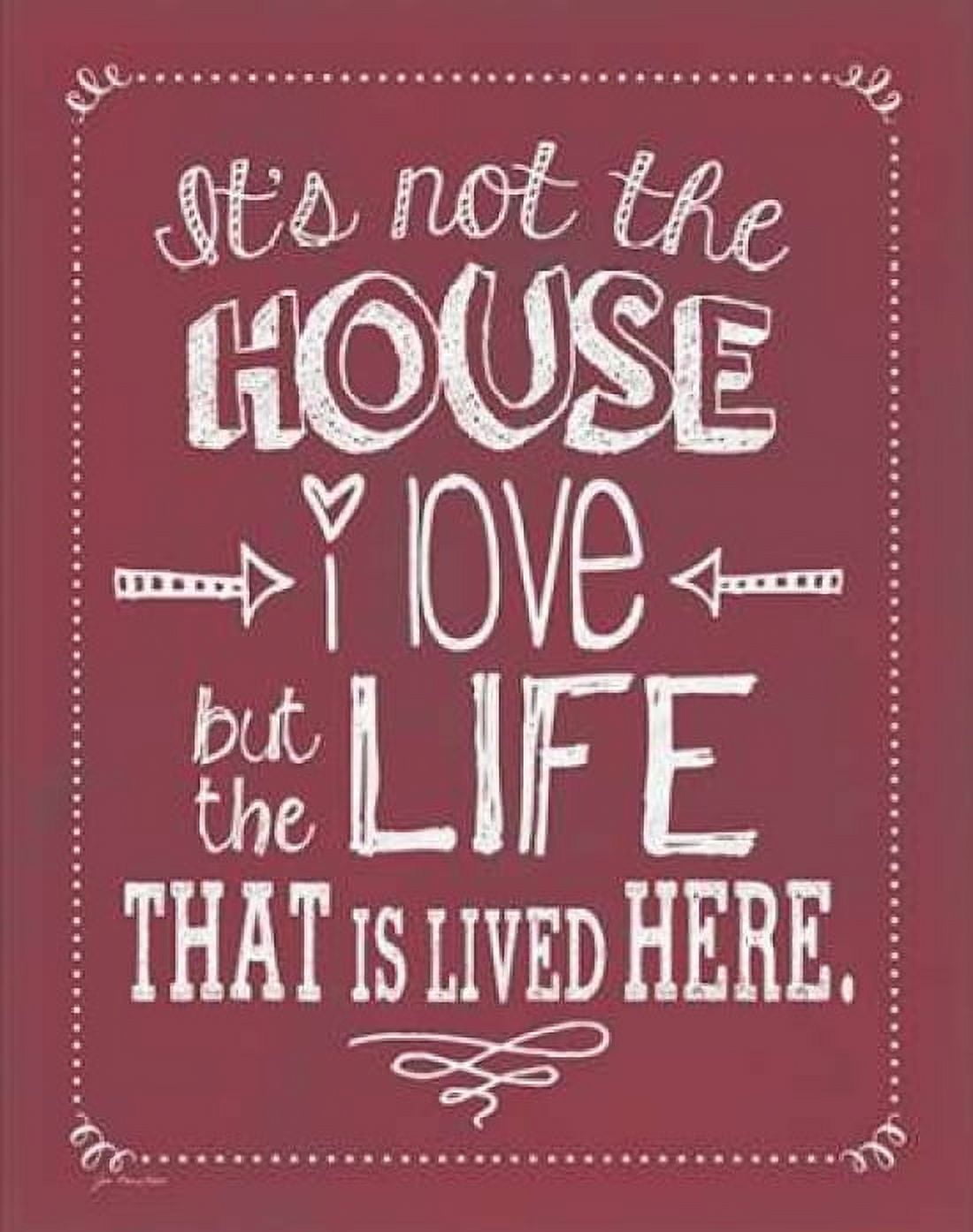 Posterazzi Not the House - Winterberry Canvas Art - Jo Moulton (22 x 28)
