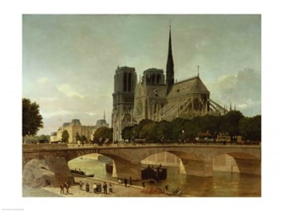 Posterazzi Notre Dame Paris 1884 Canvas Art - Ph Benoist (36 x 24)