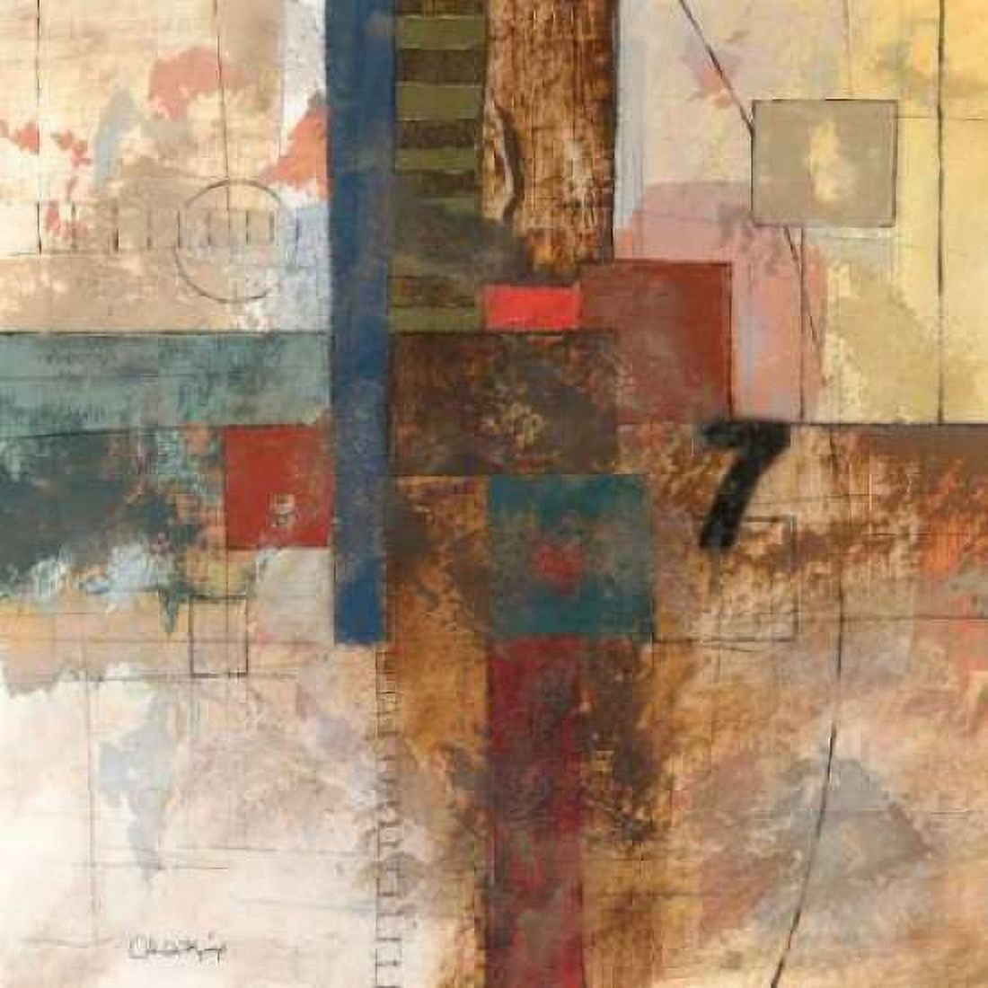 Posterazzi Number VII Canvas Art - John Kime (24 x 24)