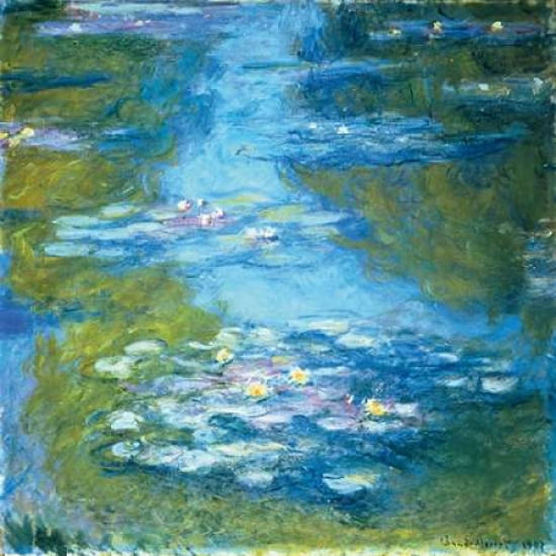 Posterazzi Nympheas Canvas Art - Claude Monet (24 x 24)
