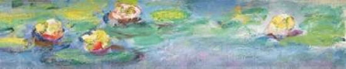 Posterazzi Nympheas Canvas Art - Claude Monet (8 x 24)