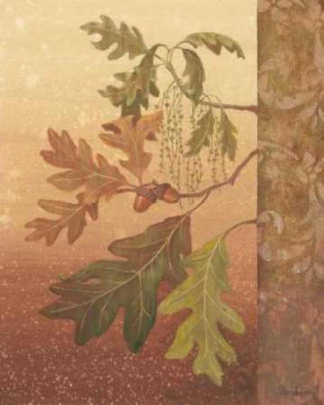 Posterazzi Oak Leaves Canvas Art - Jillian Jeffrey (24 x 30)