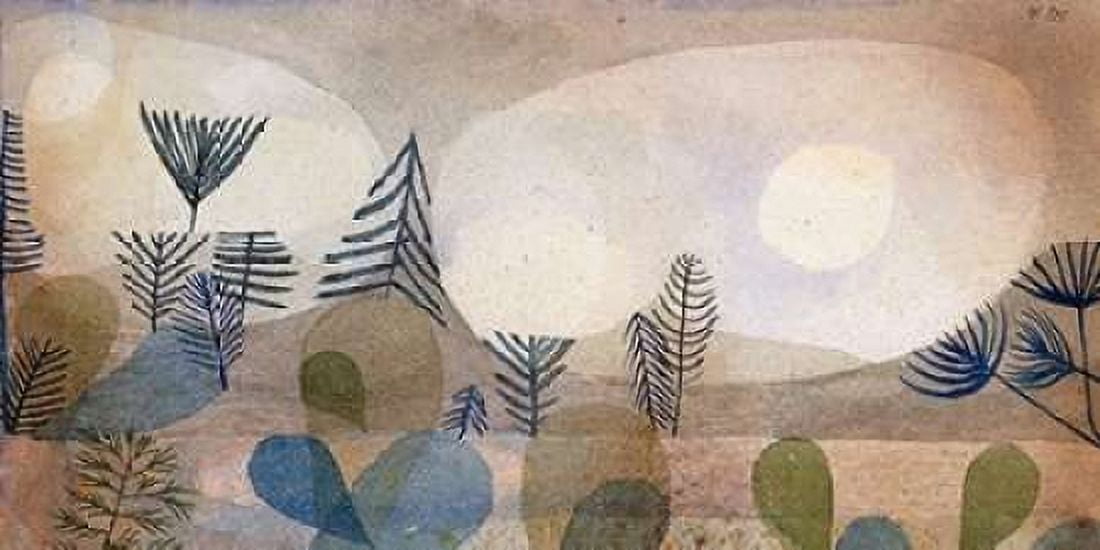 Posterazzi Oceanic Landscape Canvas Art - Paul Klee (24 x 48)
