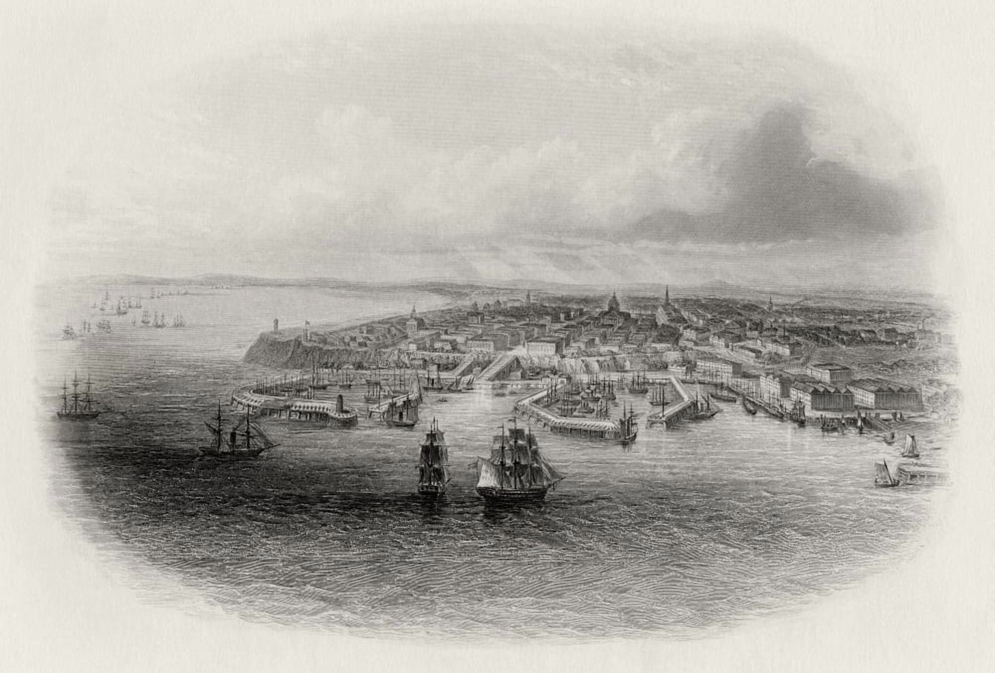 Posterazzi Odessa Ukraine Russia From A 19Th Century Print Canvas Art - Ken Welsh Design Pics (34 x 22)