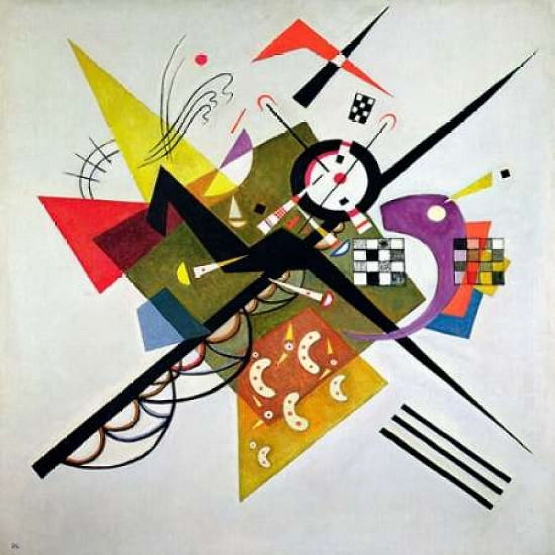 Posterazzi On White II Canvas Art - Wassily Kandinsky (24 x 24)