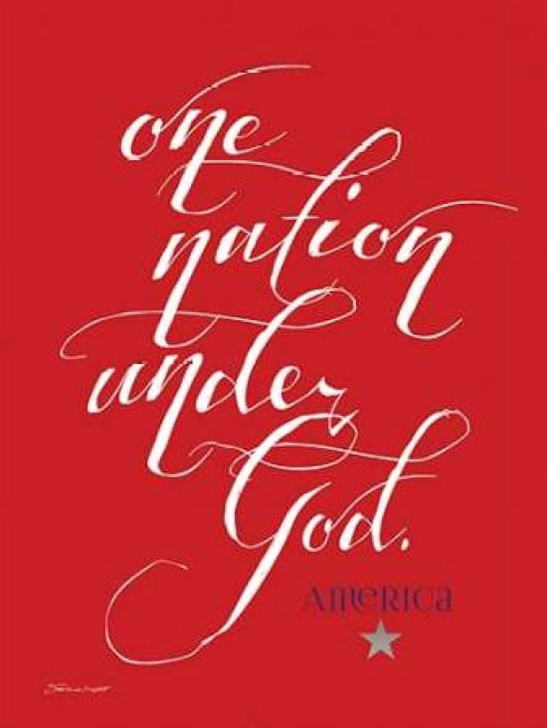Posterazzi One Nation Red Canvas Art - Stephanie Marrott (18 x 24)