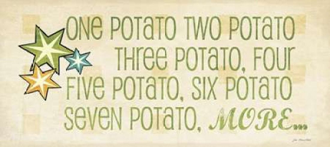 Posterazzi One Potato Canvas Art - Jo Moulton (24 x 48)