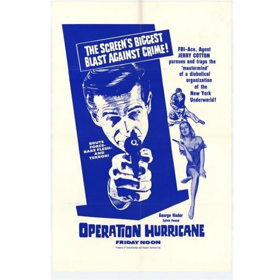 Posterazzi Operation Hurricane Movie Poster - 27 x 40 in.