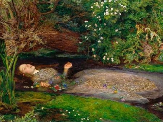 Posterazzi Ophelia Canvas Art - John Everett Millais (22 x 28)