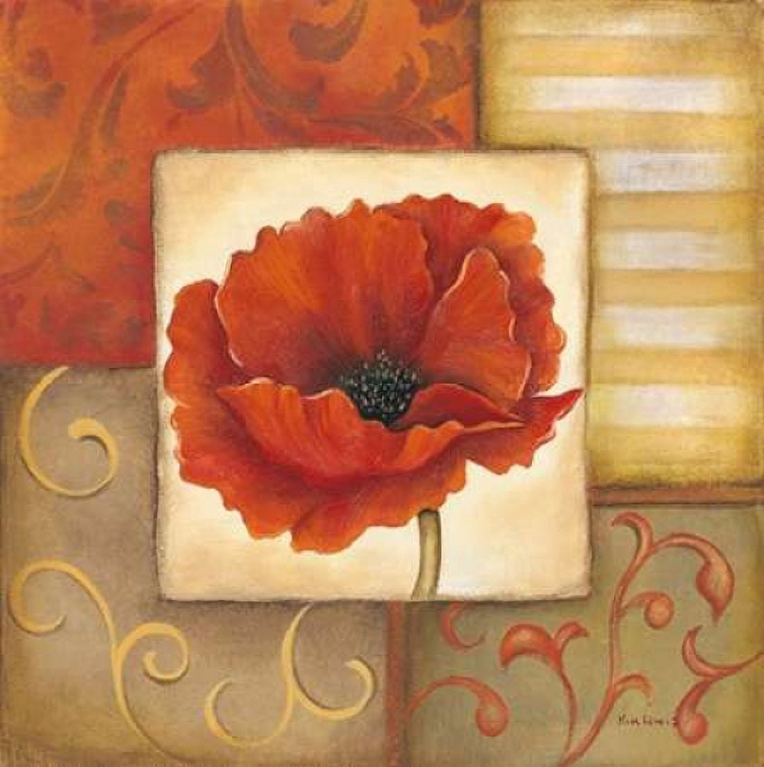 Posterazzi Orange Poppy I Canvas Art - Kim Lewis (24 x 24)