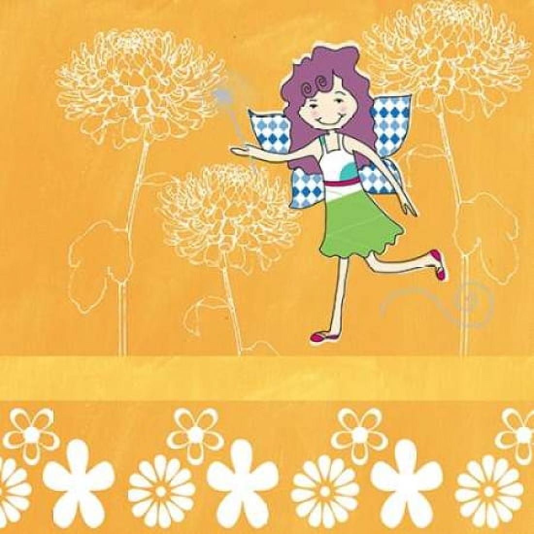 Posterazzi Orange with Fairy Canvas Art - Linda Woods (24 x 24)