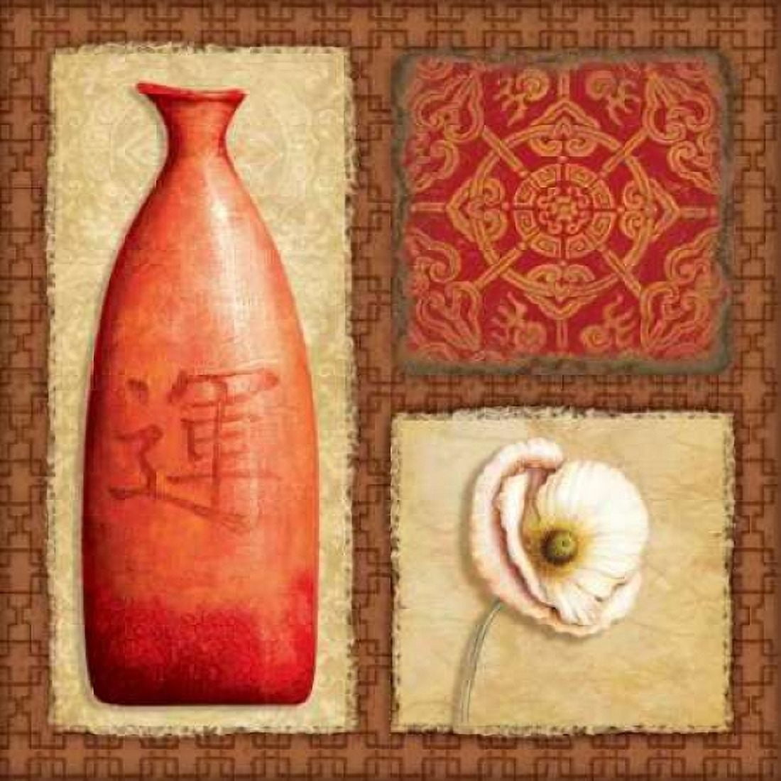Posterazzi Oriental Collage I Canvas Art - Delphine Corbin (24 x 24)