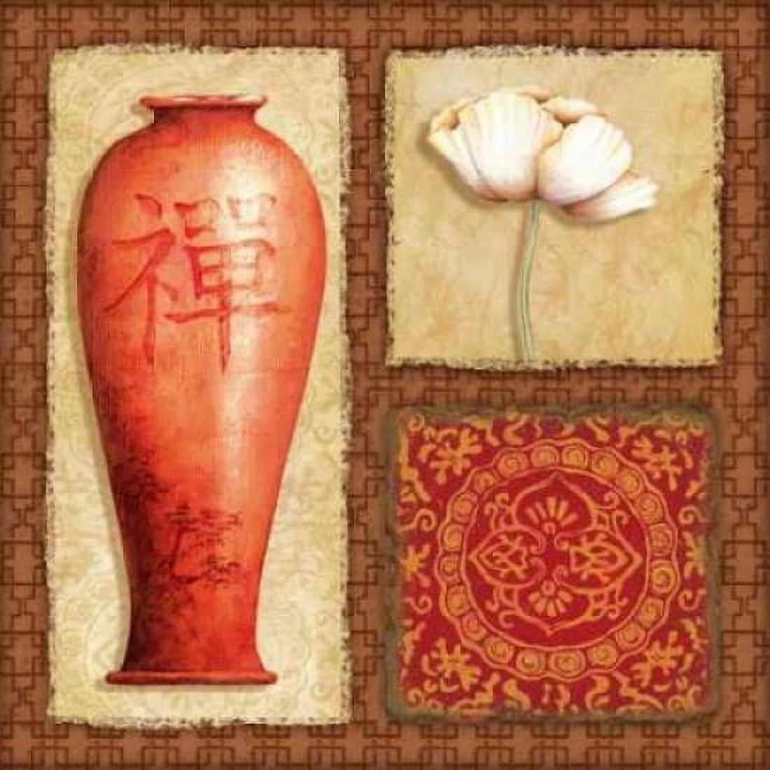 Posterazzi Oriental Collage IV Canvas Art - Delphine Corbin (24 x 24)