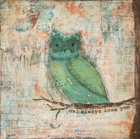 Posterazzi Owl Always Canvas Art - Cassandra Cushman (24 x 24)