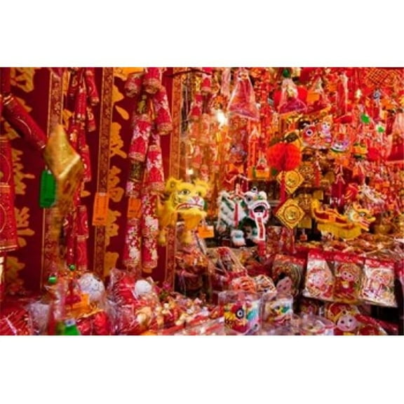 Posterazzi PDDAS09JEG0058 Chinese Ornaments Hong Kong China Poster Print by Julie Eggers Danitadelimont - 38 x 25 in.