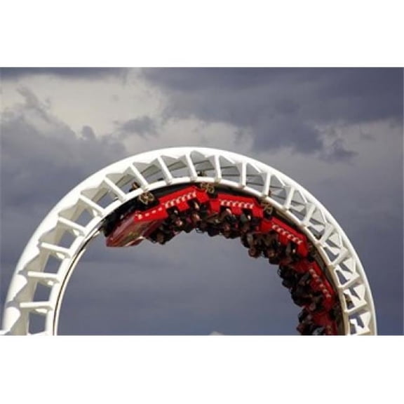 Posterazzi PDDAU01DWA0356 Rollercoaster Sea World Gold Coast Queensland Australia Poster Print by David Wall - 26 x 17 in.