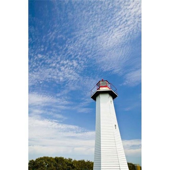 Posterazzi PDDAU01WBI0670 Australia Cleveland Point Lighthouse Stradbroke Isl Poster Print by Walter Bibikow - 18 x 26 in.